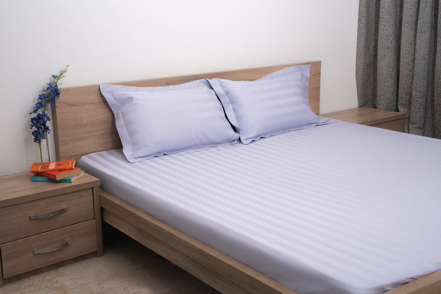 Stripe Comfort Bedsheet Set - Pastel Lavender