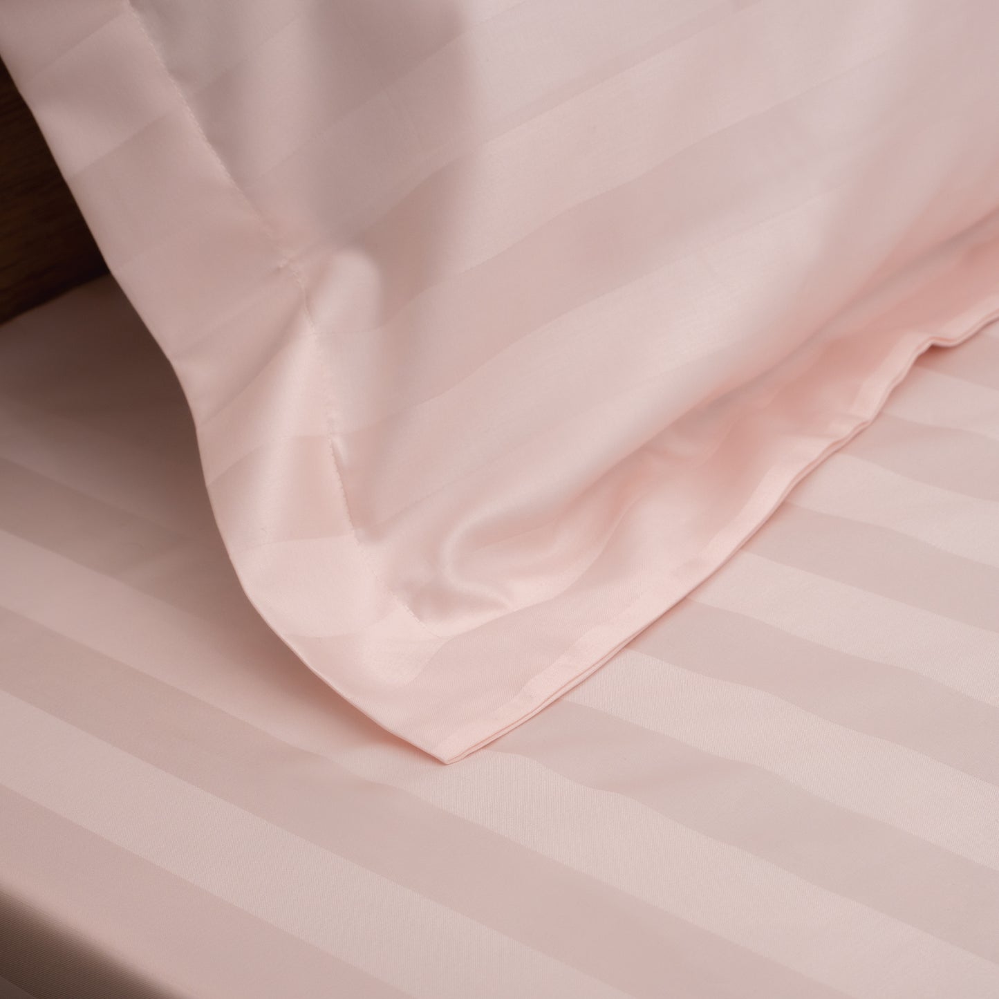 Stripe Comfort Bedsheet Set - Pastel Peach