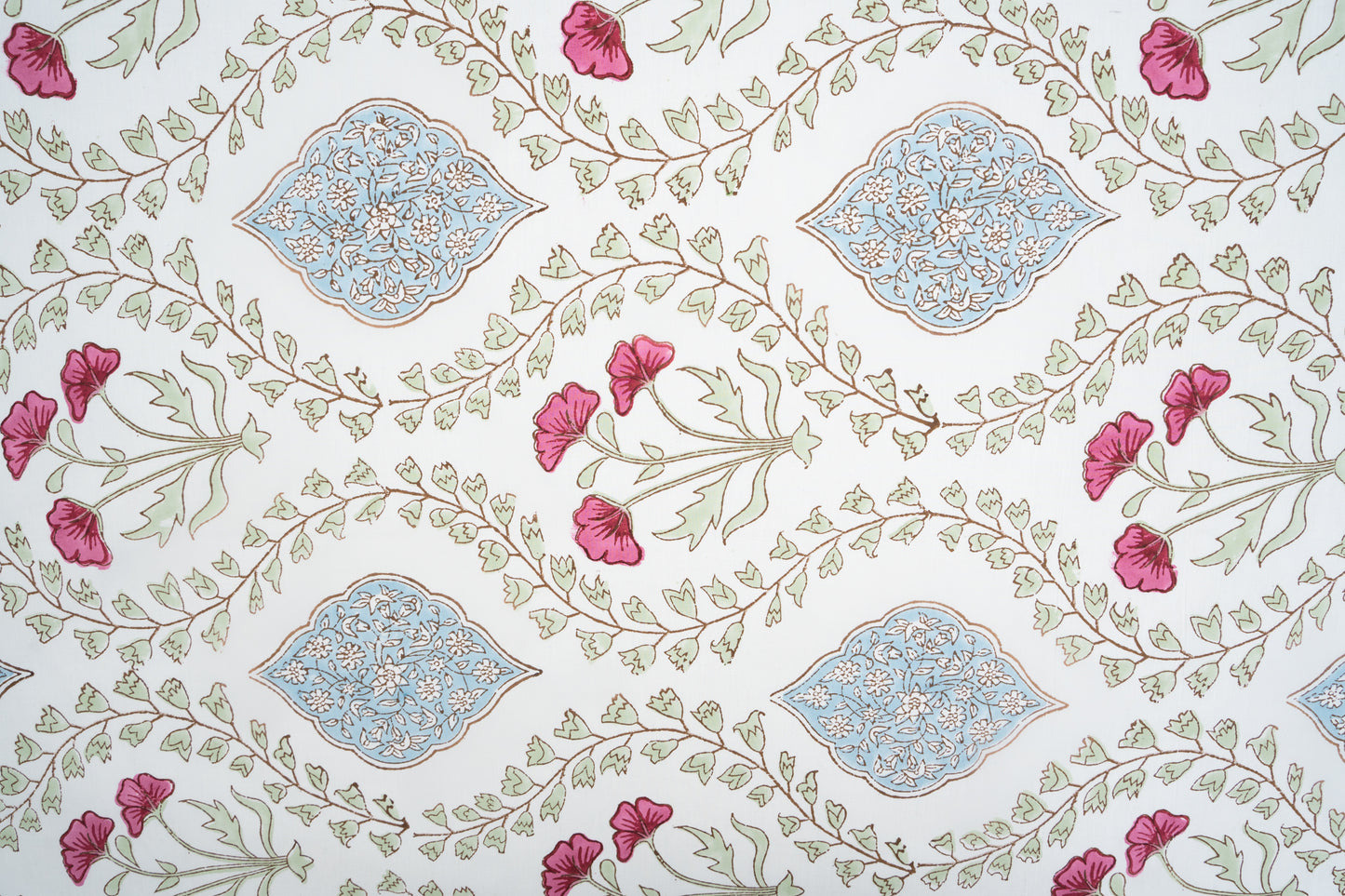 HandBlock Artisan Weave Chevron Floral Bedsheet Set