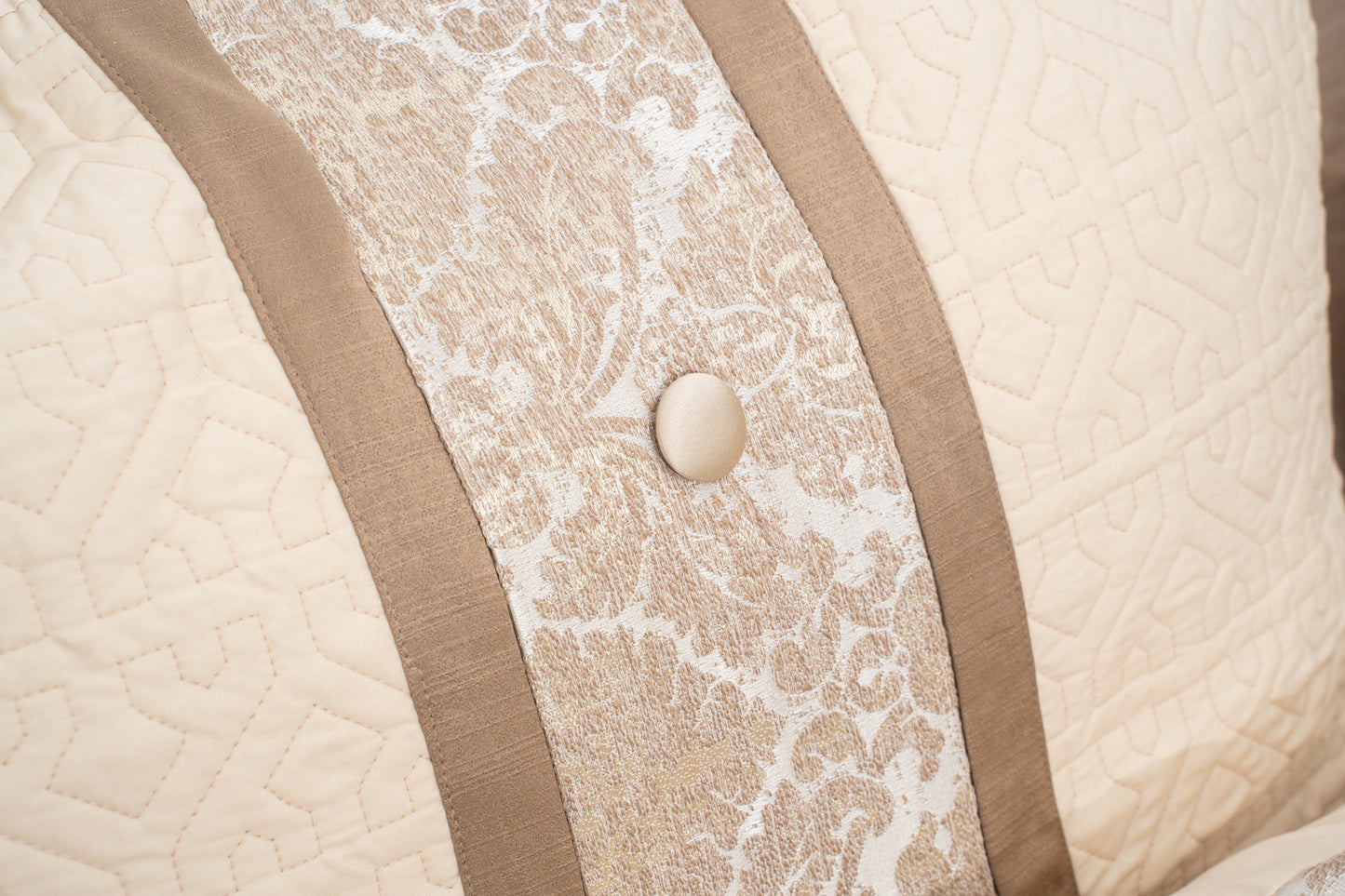 Elysian 5 Piece Quilt Set - Cream