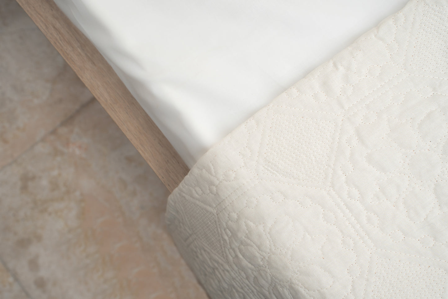 Elysian 5 Piece Quilt Set - Cream