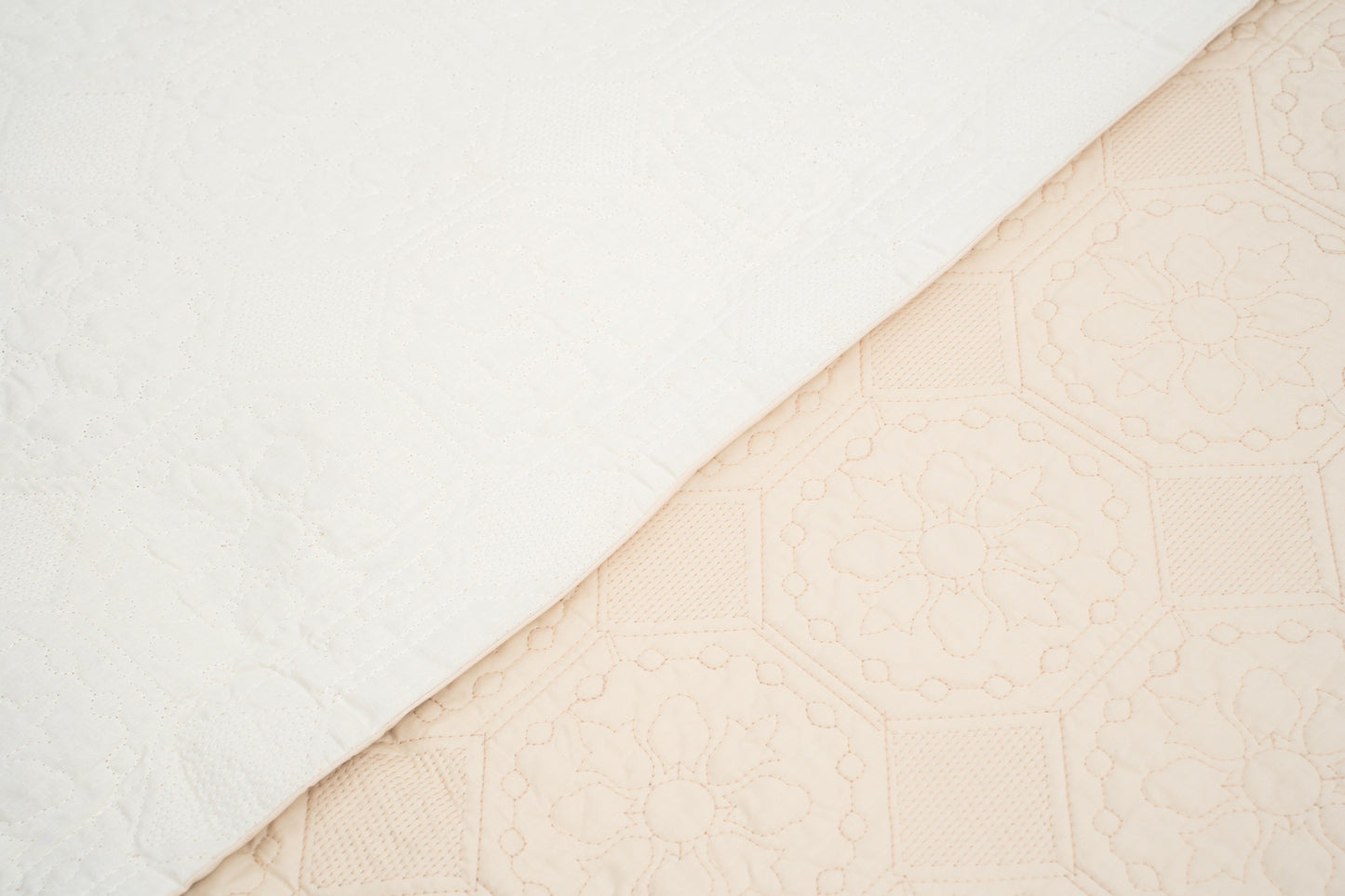 Elysian 5 Piece Quilt Set - Cream