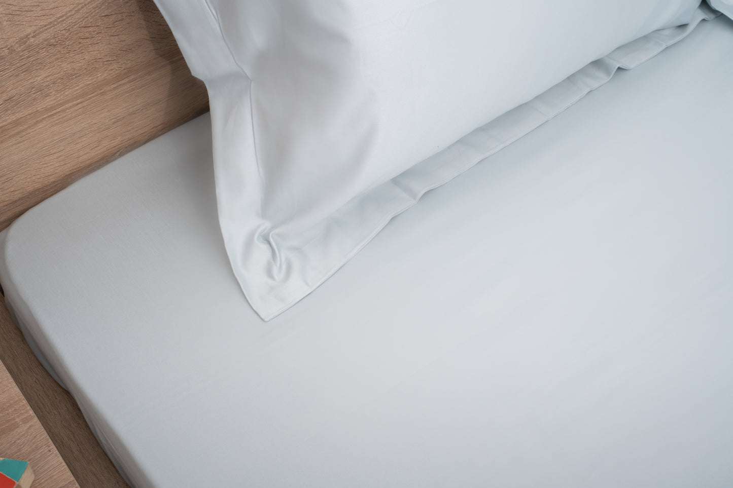 OpalSatin Bedsheet Set - Light Silver Blue