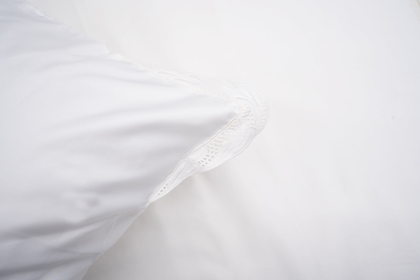 Victorian Lace White Bedsheet Duvet Cover Set