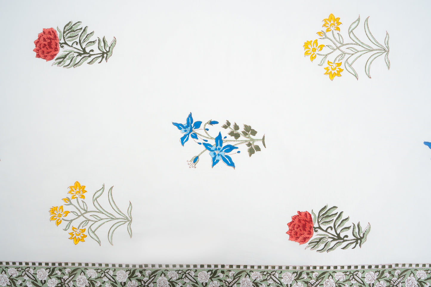 HandBlock Artisan Weave Floral Bedsheet Set