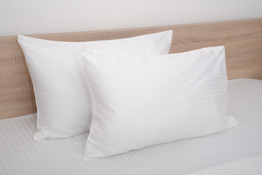Elite Comfort Striped White Bedsheet Set